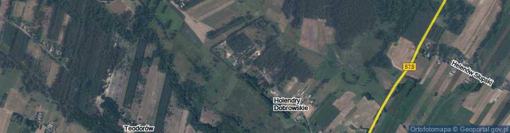 Zdjęcie satelitarne Holendry Dobrowskie ul.